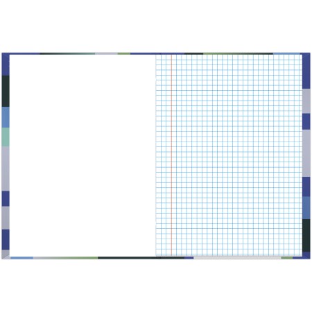 Foto ilustrativa Caderno Brochura e Brochurão Quadriculado (7 x 7 mm)