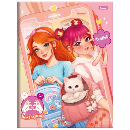 Foto ilustrativa Caderno Brochurão Besties