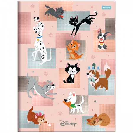 Foto ilustrativa Caderno Brochurão Capa Dura Disney Pets