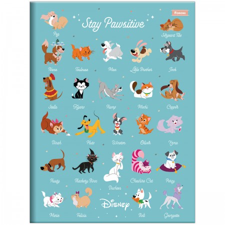 Foto ilustrativa Caderno Brochurão Capa Dura Disney Pets