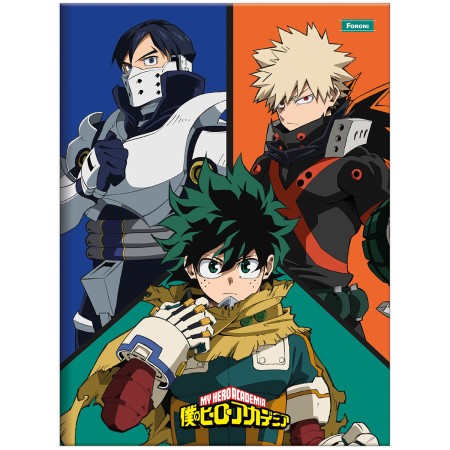 Foto ilustrativa Caderno Brochurão Capa Dura My Hero Academia
