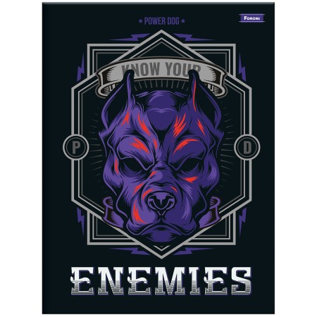 Foto ilustrativa Caderno Brochurão Capa Dura Power Dog