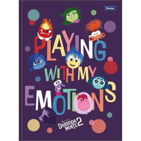 Foto ilustrativa Caderno Brochurão College Lombada Quadrada Divertidamente