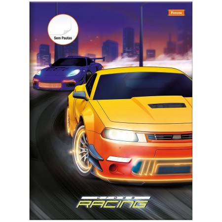 Foto ilustrativa Caderno Brochurão Cross Racing (Sem Pauta)