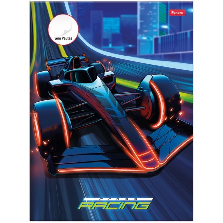 Foto ilustrativa Caderno Brochurão Cross Racing (Sem Pauta)