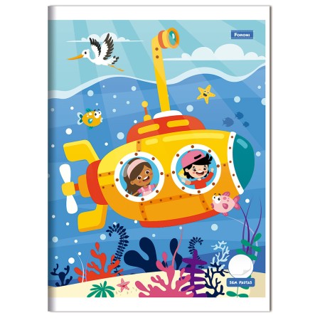 Foto ilustrativa Caderno Brochurão Flexível sem Pauta Brincarte