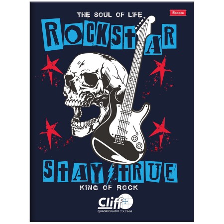 Foto ilustrativa Caderno Brochurão Quadriculado Cliff