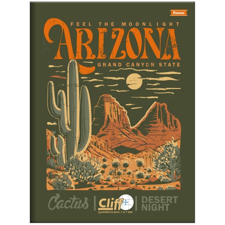 Foto ilustrativa Caderno Brochurão Quadriculado Cliff