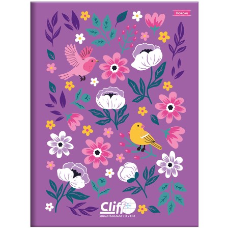 Foto ilustrativa Caderno Brochurão Quadriculado Cliff
