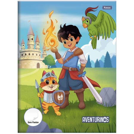 Foto ilustrativa Caderno Brochurão Sem Pauta Aventurinos