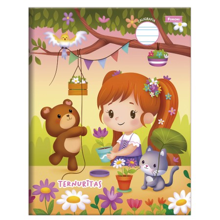 Foto ilustrativa Caderno Caligrafia Ternuritas - Começando a escrever