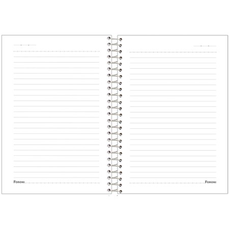 Foto ilustrativa Caderno Capa Dura 1/4 Espiral  Doshin