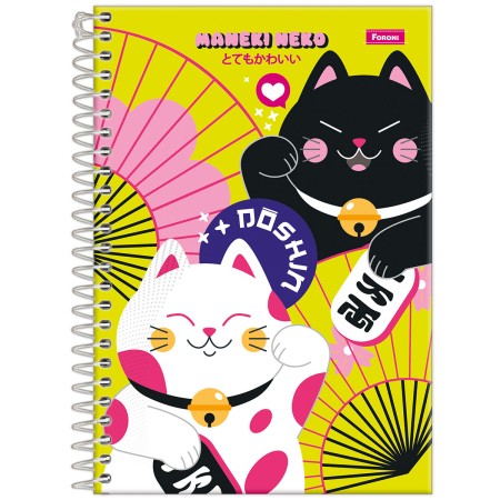 Foto ilustrativa Caderno Capa Dura 1/4 Espiral  Doshin