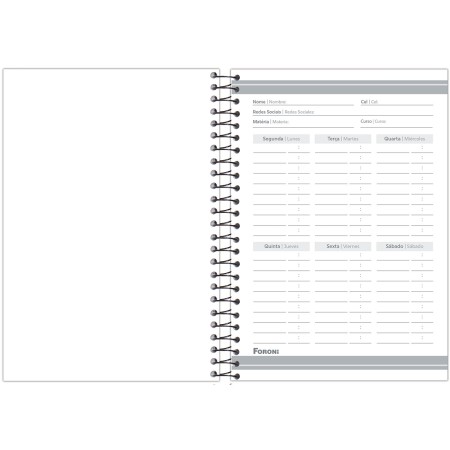 Foto ilustrativa Caderno Capa Dura 1/4 Espiral  Flashy