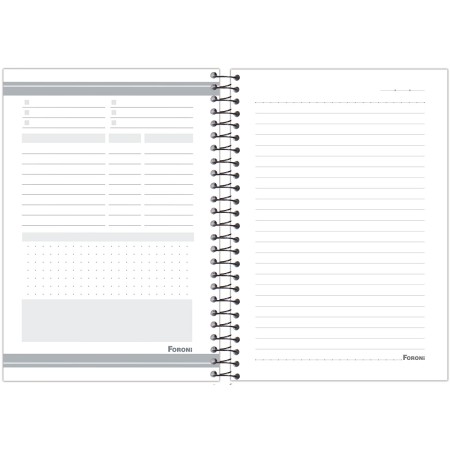 Foto ilustrativa Caderno Capa Dura 1/4 Espiral  Flashy