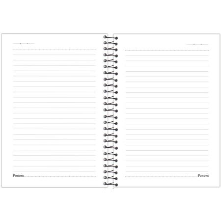 Foto ilustrativa Caderno Capa Dura 1/4 Espiral  Flashy