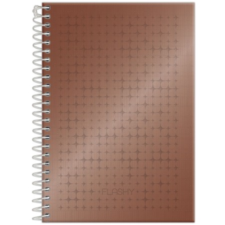 Foto ilustrativa Caderno Capa Dura 1/4 Espiral  Flashy