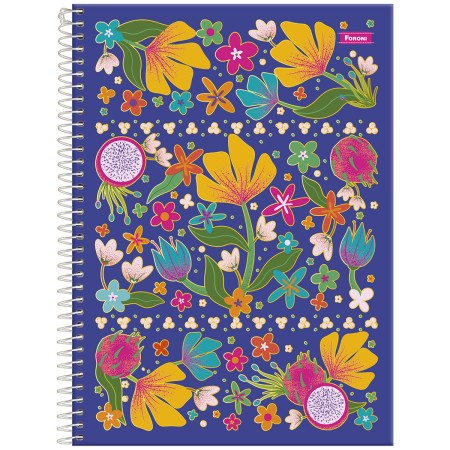 Foto ilustrativa Caderno Capa Dura 1/4 Espiral Lush