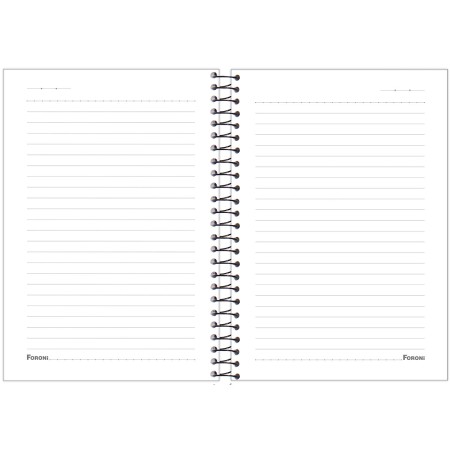 Foto ilustrativa Caderno Capa Dura 1/4 Espiral