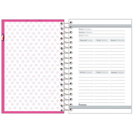 Foto ilustrativa Caderno Capa Dura 1/8 Espiral  Doshin