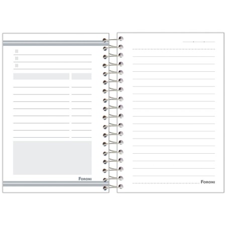 Foto ilustrativa Caderno Capa Dura 1/8 Espiral  Doshin