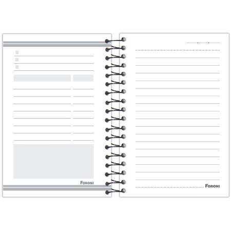 Foto ilustrativa Caderno Capa Dura 1/8 Espiral  Flashy