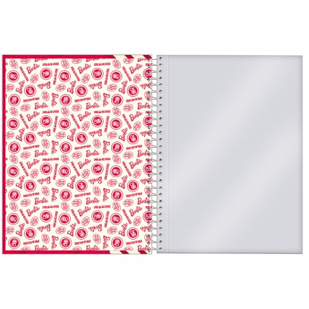 Foto ilustrativa Caderno Capa Dura College 80 anos de Mattel