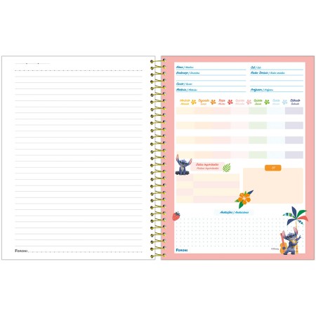 Foto ilustrativa Caderno Capa Dura College Stitch