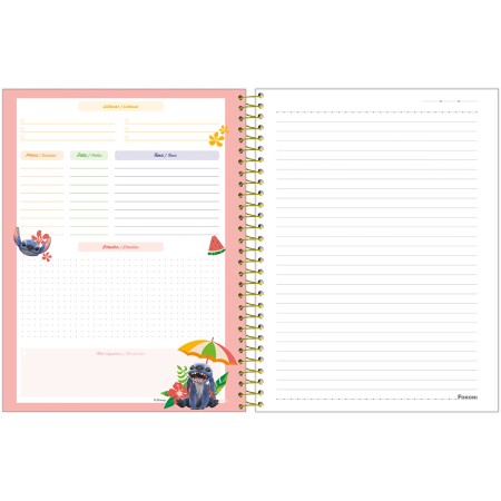 Foto ilustrativa Caderno Capa Dura College Stitch