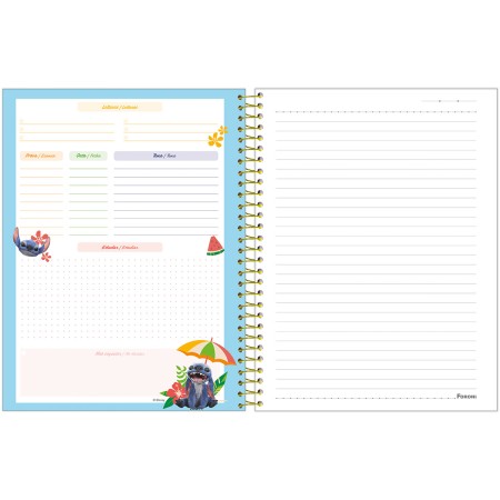 Foto ilustrativa Caderno Capa Dura College Stitch