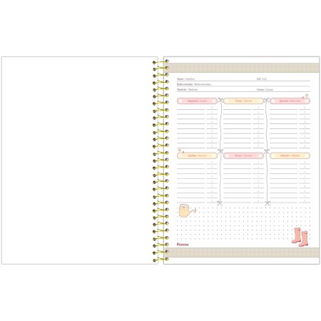 Foto ilustrativa Caderno Capa Dura College