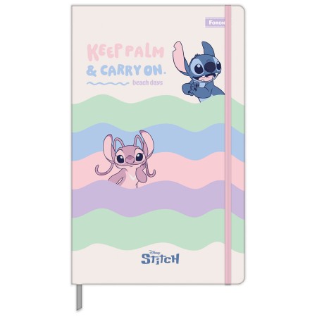 Foto ilustrativa Caderno Capa Dura Costurado Sem Pauta Stitch