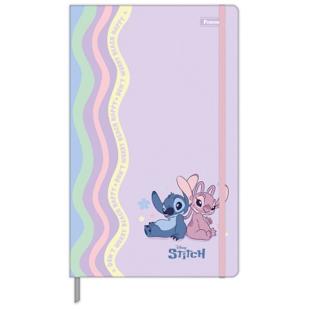 Foto ilustrativa Caderno Capa Dura Costurado Sem Pauta Stitch