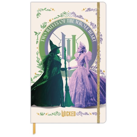 Foto ilustrativa Caderno Capa Dura Costurado Sem Pauta Wicked