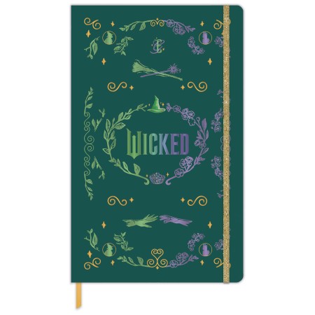 Foto ilustrativa Caderno Capa Dura Costurado Sem Pauta Wicked