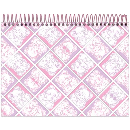 Foto ilustrativa Caderno Capa Dura para Colorir Doll