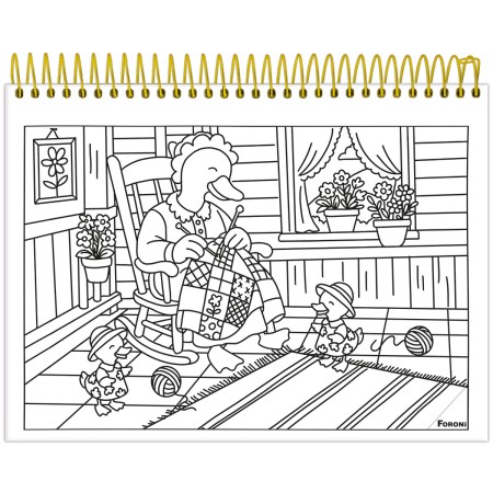 Foto ilustrativa Caderno Capa Dura para Colorir Milly