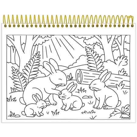 Foto ilustrativa Caderno Capa Dura para Colorir Milly