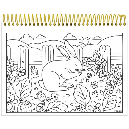 Foto ilustrativa Caderno Capa Dura para Colorir Milly