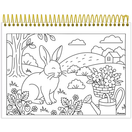 Foto ilustrativa Caderno Capa Dura para Colorir Milly