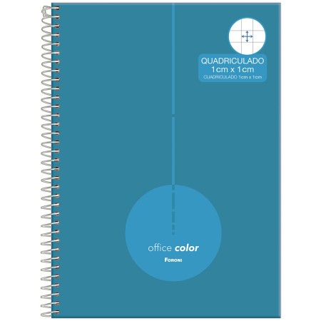 Foto ilustrativa Caderno Capa Dura Quadriculado ( 1 cm x 1 cm)