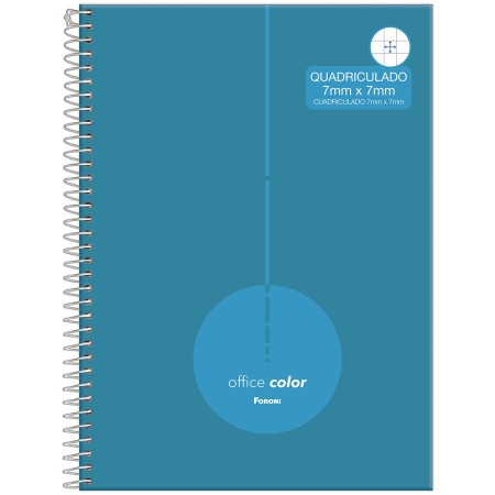 Foto ilustrativa Caderno Capa Dura Quadriculado ( 7 mm x 7 mm)