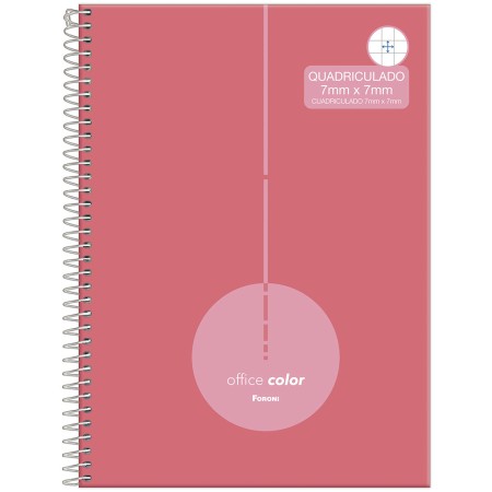 Foto ilustrativa Caderno Capa Dura Quadriculado ( 7 mm x 7 mm)