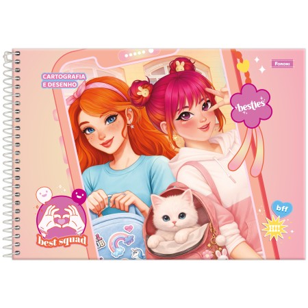 Foto ilustrativa Caderno Cartografia Besties