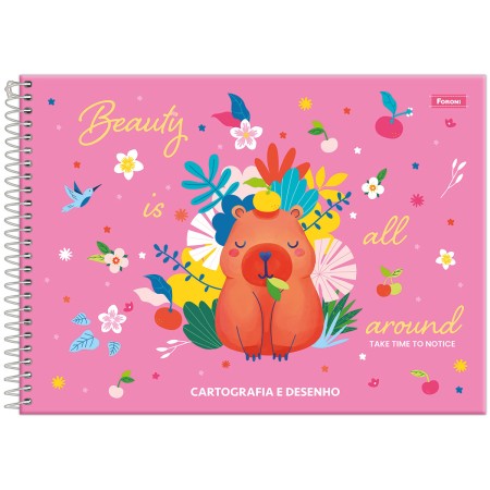 Foto ilustrativa Caderno Cartografia Capa Dura Amazzu