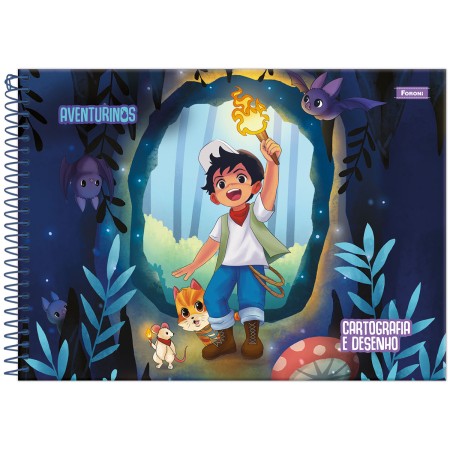 Foto ilustrativa Caderno Cartografia Capa Dura Aventurinos