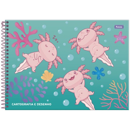 Foto ilustrativa Caderno Cartografia Capa Dura Axolove