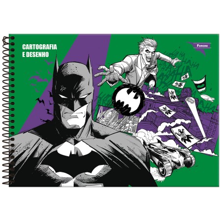 Foto ilustrativa Caderno Cartografia Capa Dura Batman