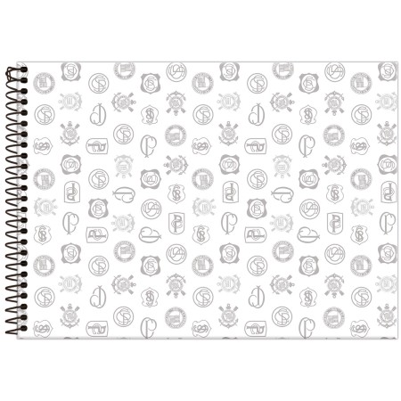 Foto ilustrativa Caderno Cartografia Capa Dura Corinthians