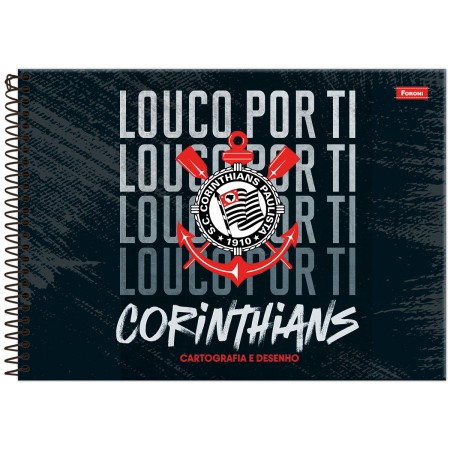 Foto ilustrativa Caderno Cartografia Capa Dura Corinthians